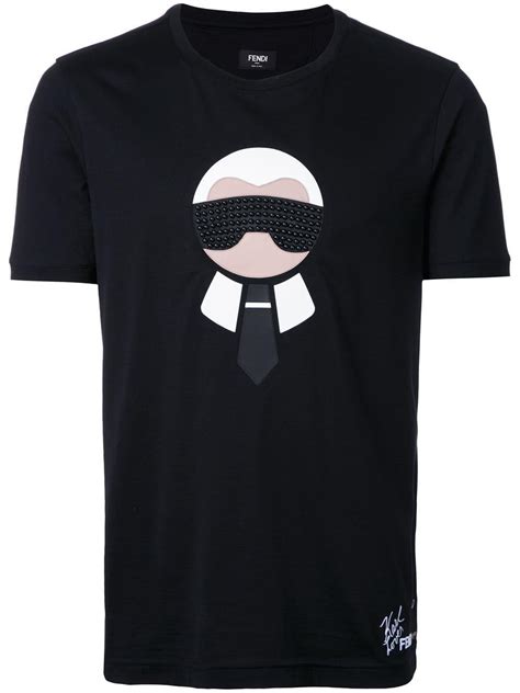 fendi t shirt karl|FENDI T.